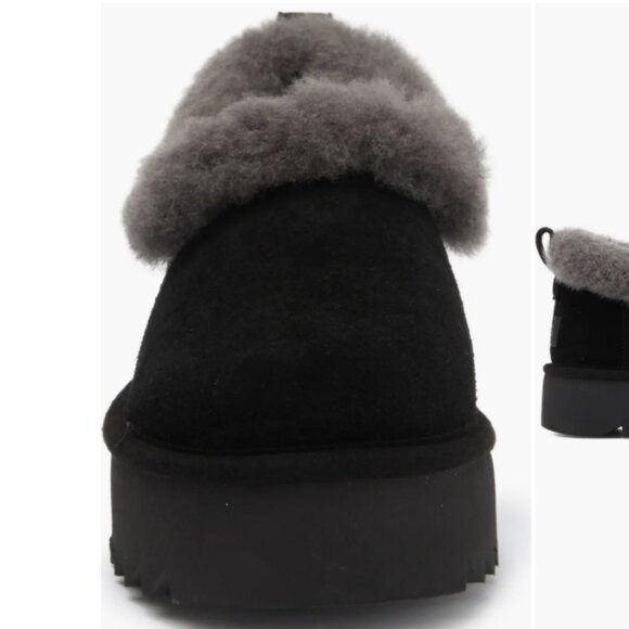 UGG Women Nita Genuine Shearling Slipper Black Size 12 - Picture 2 of 12